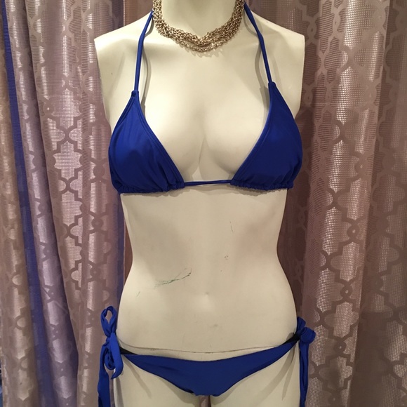 Brazilian Blue Bikini NWT OS - Picture 2 of 3